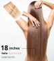 18 Inch Invisible Wire Hair Extensions - Human Hair
