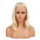Riley - Short Blonde Remy Human Hair Wig 14 Inches Bob Wig [Final Sale]