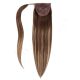 Dark Brown & Blonde Balayage Wrap Ponytail Hair Extensions - Human Hair 18 Inches