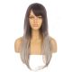 DM2031310-v4 Ombre Gray Long Synthetic Hair Wig with Bang 