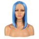 G1808617 - Short Blue Synthetic Hair Wig [Final Sale]