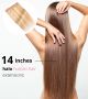 14 Inch Invisible Wire  Hair Extensions - Human Hair