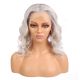 Chloe - Short Silver Remy Human Hair Wig 14 Inches Bob Wig [Final Sale]