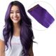 Purple Invisible Wire Extensions - Human Hair