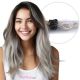 Ombre Gray Micro-loop Hair Extensions (Micro-Beads) - Human Hair