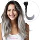 Ombre Gray Sew-in Hair Extensions (Hair Weave) - Human Hair