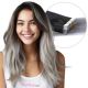 Ombre Gray Tape-in Hair Extensions - Human Hair