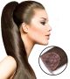 ponytail synthetic hair extensions	Chocolate brown #4