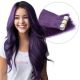 Purple Tape-in Hair Extensions - Human Hair
