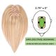 Honey Brown & Ash Blonde #12/24 Hair Topper 14 inch For Thinning Hair Part (Size: 2.75 inch x 5 inch, Weight: 45g) Remy Human Hair 