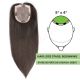 Black / Brown #1b Hair Topper  14 inch for Thinning Hair Crown (Size: 5 inch x 4 inch, Weight: 60g) Remy Human Hair 