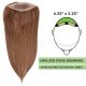 Chocolate Brown #4 Hair Topper 14 inch For Thinning Hair Full Crown (Size: 6.5 inch x 2.25 inch, Weight: 50g) Remy Human Hair 