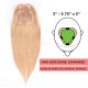 Strawberry Blonde #27 Hair Topper 14 inch For Thinning Hair Part Large Coverage (Size: 3 inch - 5.75 inch x 5 inch, Weight: 60g) Remy Human Hair 