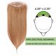 Light Brown #8 Hair Topper 14 inch For Thinning Hair Full Crown (Size: 6.5 inch x 2.25 inch, Weight: 50g) Remy Human Hair 
