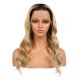 Sarah - Long Ombre Blonde Remy Human Hair Wig 18 Inches [Final Sale]