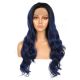 ZR1808618-v2 - Long Blue Synthetic Hair Wig 