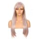 DM1707539-v4 - Long Light Rose Gold Synthetic Hair Wig With Bang