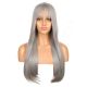 DM1707541-v4 - Long Gray Synthetic Hair Wig With Bang 
