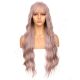 DM1808646-v4 - Long Pastel Pink Synthetic Hair Wig With Bang