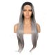 G1611001C-v4 - Long Gray Synthetic Hair Wig 