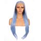 G1901632C-v3 - Long Blue Synthetic Hair Wig 