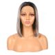 G1901635-v3 - Short Ombre Gray Synthetic Hair Wig