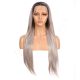 G1901636C-v3 - Long Gray Synthetic Hair Wig