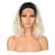 Madison - Short Ombre Blonde Synthetic Hair Wig [Final Sale]