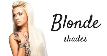 Blonde shades of hair extensions