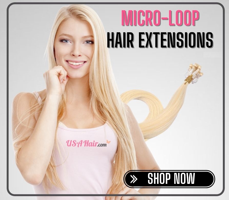 Micro-loop hair extensions